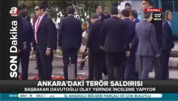 Başbakan Ankara katliamının yaşandığı yerde