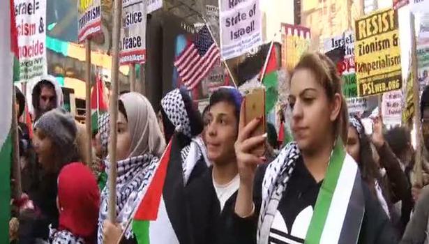 New York'ta İsrail karşıtı protesto