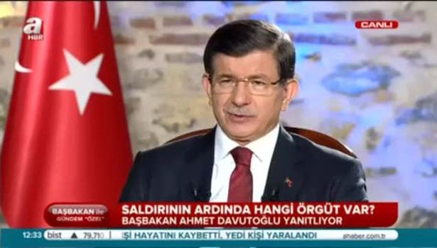 Davutoğlu: Bombacılardan birinin kimliği belirlendi