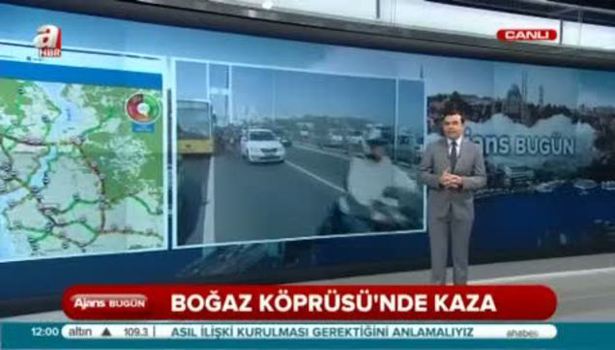 Boğaziçi Köprüsü'nde metrobüs kazası