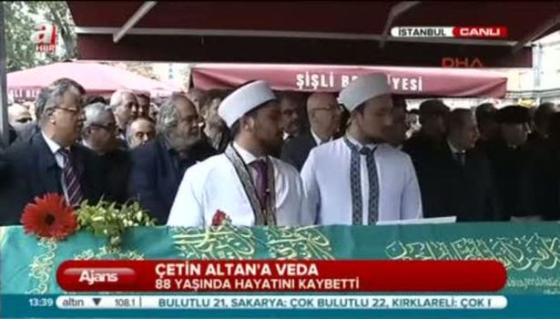 Gazeteci Çetin Altan toprağa veriliyor