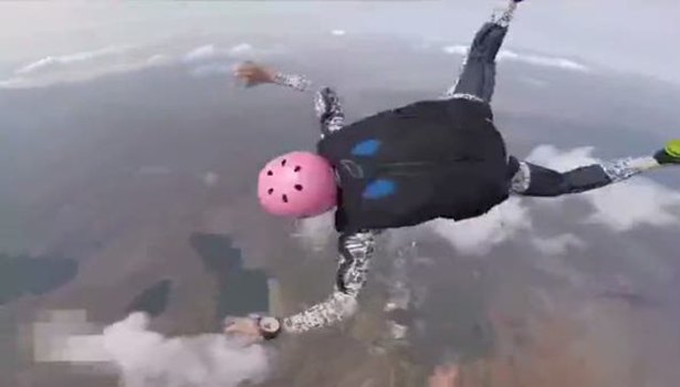 Paraşütçü babadan mucize kurtarış