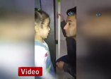 Minik kız polis babasını göreve böyle gönderdi
