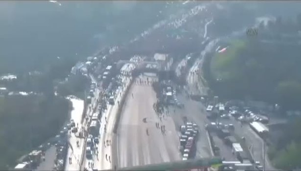 İstanbul Maratonu havadan böyle görüntülendi