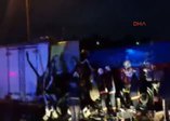 Tem'deki zincirleme kazadan ilk görüntüler