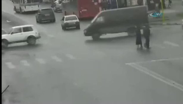 Cip kadını böyle ezdi
