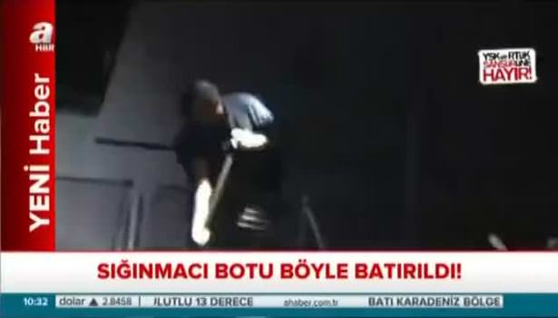 Yunan sahil güvenliği mülteci botunu batırdı