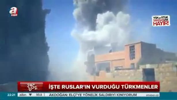 İşte Rusların vurduğu Türkmen köyleri!
