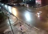 Polisten kaçan araç böyle kaza yaptı