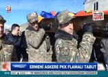 Ermeni askere PKK flamalı tabut!