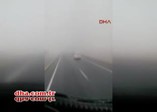 Zincirleme kazaya ilginç tepki
