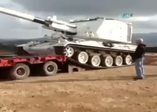 Tank böyle devrildi