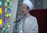 Cumhurbaşkanı Erdoğan’ın da katıldığı cuma namazını Görmez kıldırdı