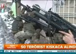 Teröristler tünelde ablukaya alındı