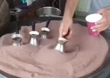 Kızgın kumda kahve keyfi