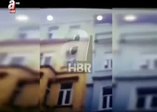 Taksim'deki 5 katlı binanın çökme anı
