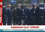 Başbakan Davutoğlu olay yerinde