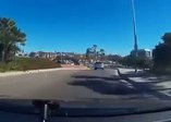 Trafikte kavgadan kaçan adam kaza yapıyordu