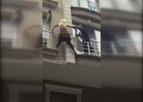 Koca şiddetinden böyle kaçtı!