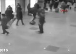 Brüksel'de patlama anı kamerada