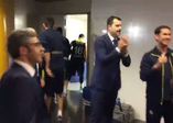 Real Madrid zaferi sonrası Fenerbahçe soyunma odasındaki kutlama!