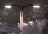 Erzurum'a nisan ayında kar yağdı