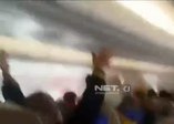 Türbülansa giren uçaktaki yolcuların dehşet anları