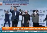 Diyarbakır'da Cumhurbaşkanı Erdoğan'a coşkulu karşılama!