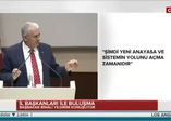 Başbakan Binali Yıldırım "Şimdi yeni Anayasa ve sitemin yolunu açma zamanındır"