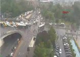 Vezneciler'deki polis aracının geçişi sırasında patlama oldu