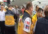 Hafriyat kamyonu metrobüs yoluna girdi
