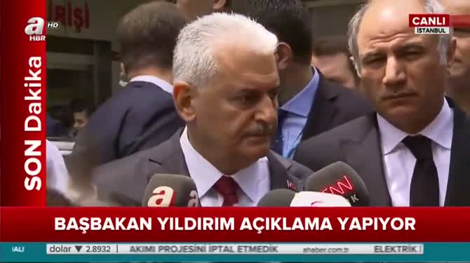 Başbakan Yıldırım'dan saldırı hakkında ilk açıklama