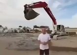 Kepçeyle meydan okumanın sonu kötü bitti