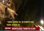 Gölbaşı'nda tankın üzerinde o an... Montajsız görüntüler!
