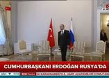 Erdoğan-Putin görüşmesinden ilk görüntüler!