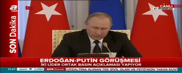 Erdoğan ile Putin'den ortak basın açıklaması-2