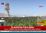 Elazığ'da patlama! Olay yerinden ilk görüntüler...