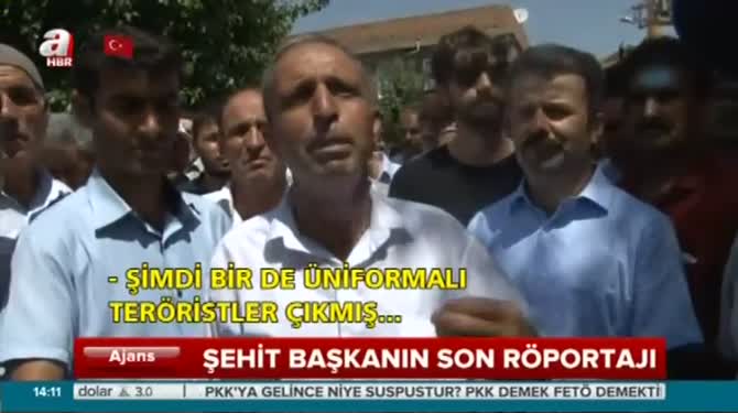 Şehit başkan Deryan Aktert’in son röportajı