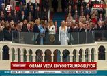 Trump İncil'e el basarak yemin etti