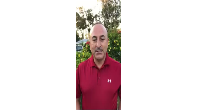 Ünlülerin 'evet' kampanyasına Çavuşoğlu da katıldı