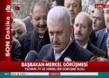 Başbakan Yıldırım, Merkel ile görüştü