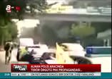 Alman polis aracında PKK propagandası