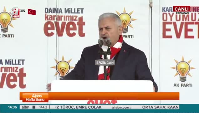 Başbakan Yıldırım AB'ye Erzincan'dan cevap verdi!-1