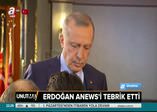 Cumhurbaşkanı Erdoğan'dan A News'e tebrik