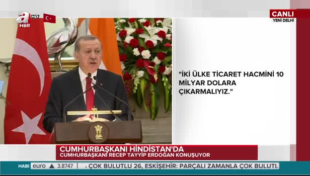 Erdoğan'dan Hindistan'a FETÖ uyarısı