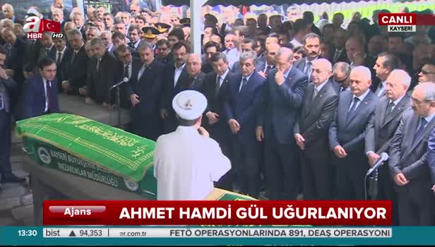 Abdullah Gül'ün babası son yolculuğuna uğurlandı