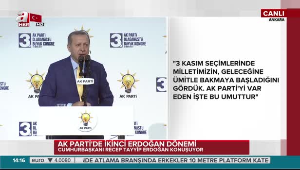 Erdoğan'ın bu sözleri salonu ayağa kaldırdı