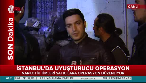 Canlı yayında dev uyuşturucu operasyon