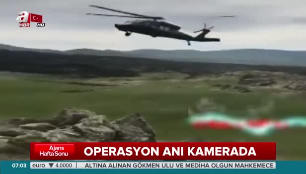29 PKK'lının öldürüldüğü operasyon kamerada