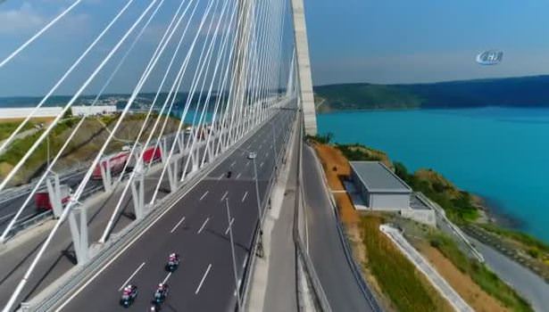 350 kilometre hızla Yavuz Sultan Selim Köprüsü'nden geçti